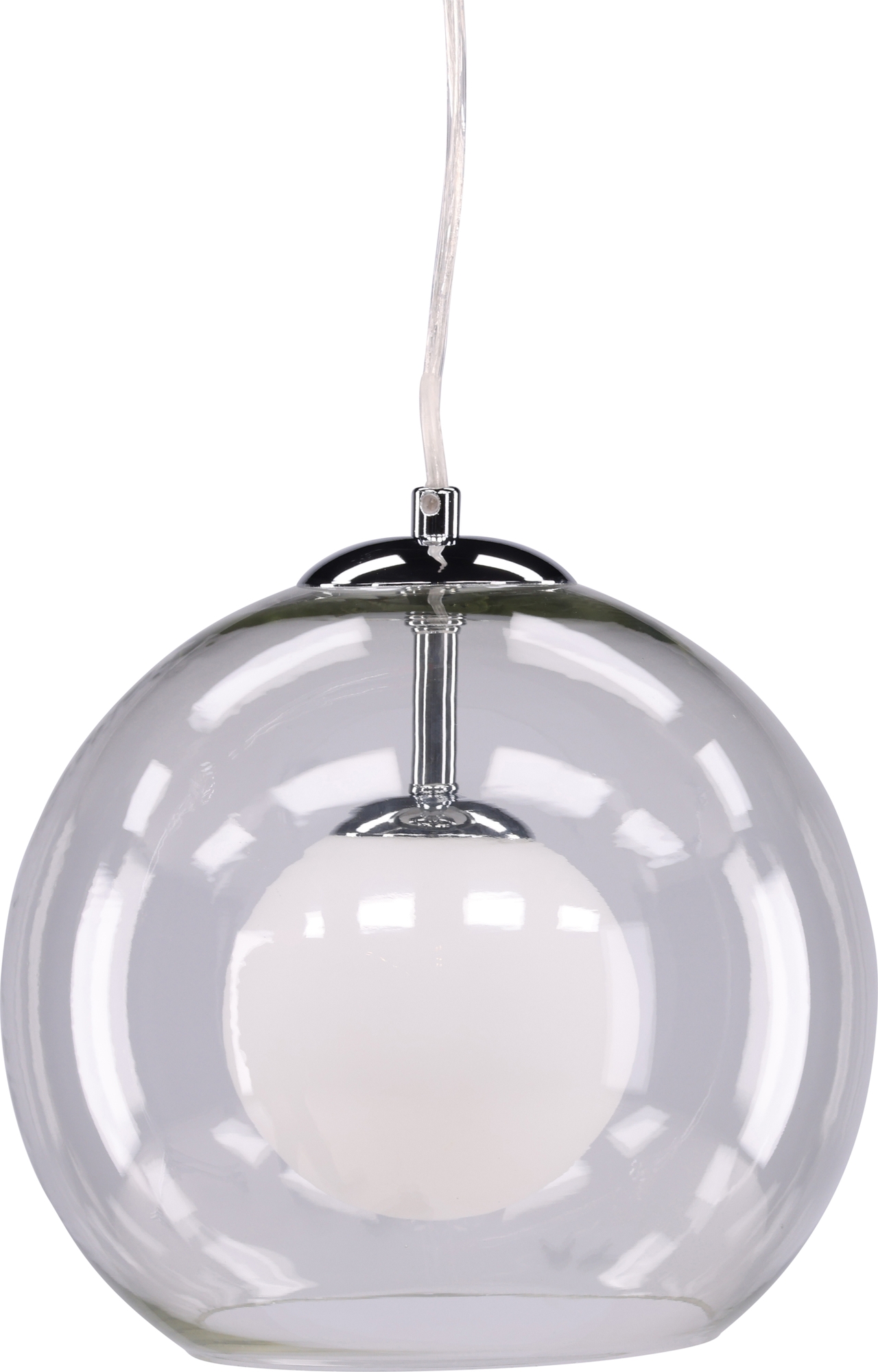 Roche kattovalaisin - Läpinäkyvä/kromi/valkoinen Roche kattovalaisin - Läpinäkyvä/kromi/valkoinen