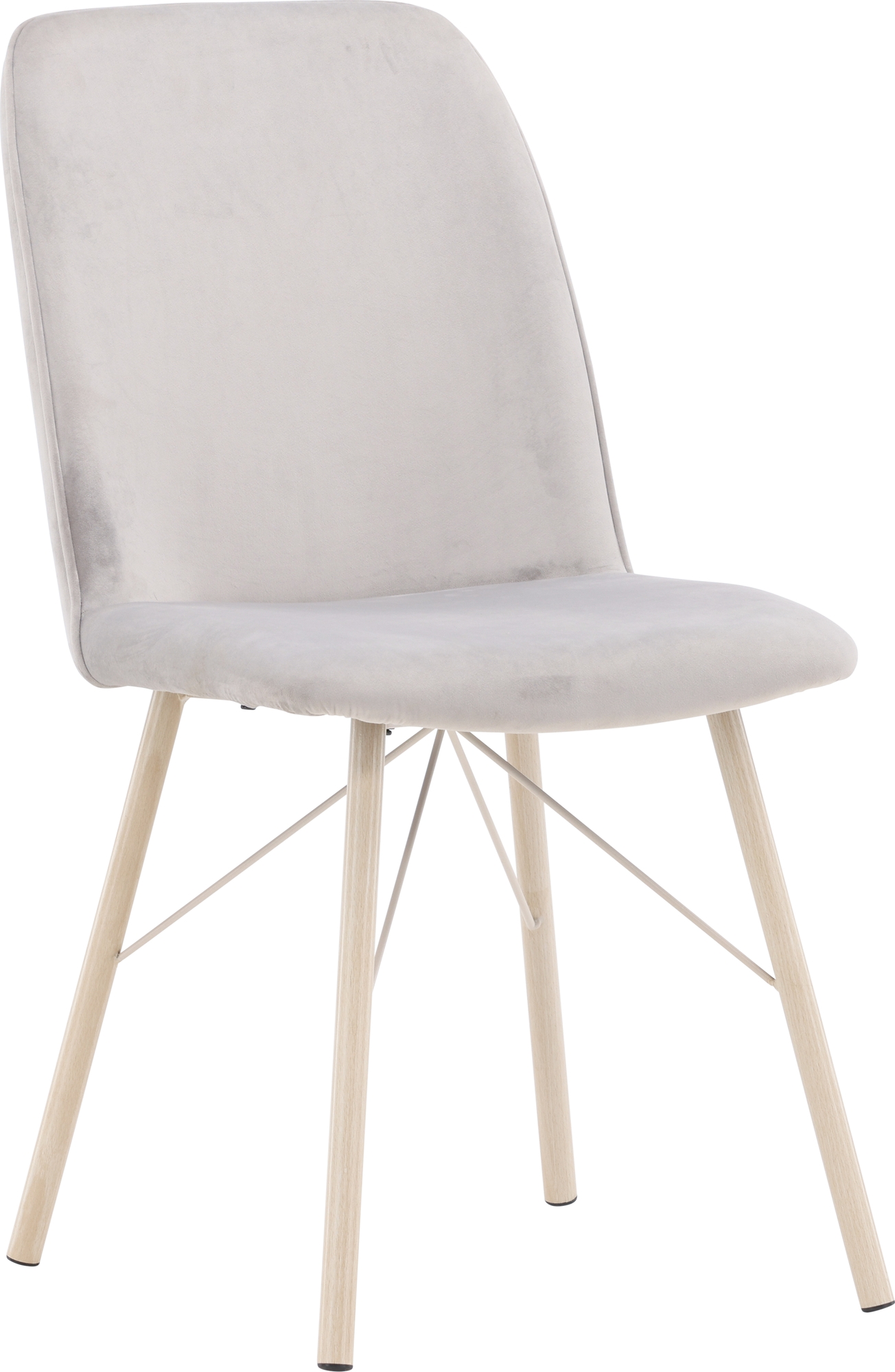 Pivittinen ruokatuoli - harmaa/valkittu