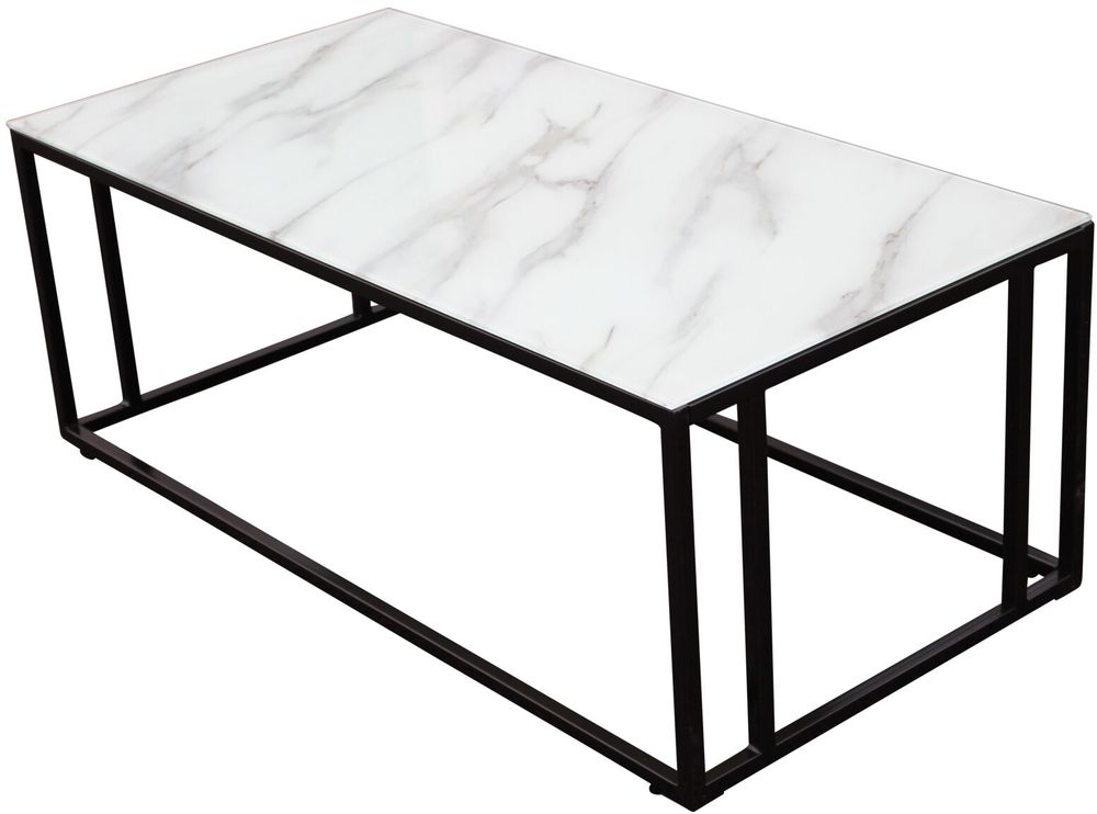 Link-sohvapöytä 120 x 60 cm - Musta/valkoinen Link-sohvapöytä 120 x 60 cm - Musta/valkoinen