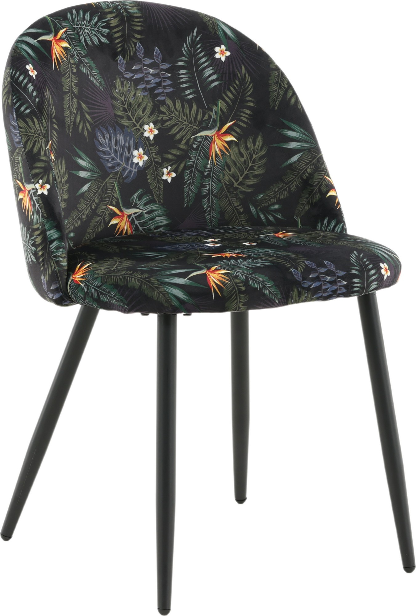 Alice ruokatuoli - musta kukka