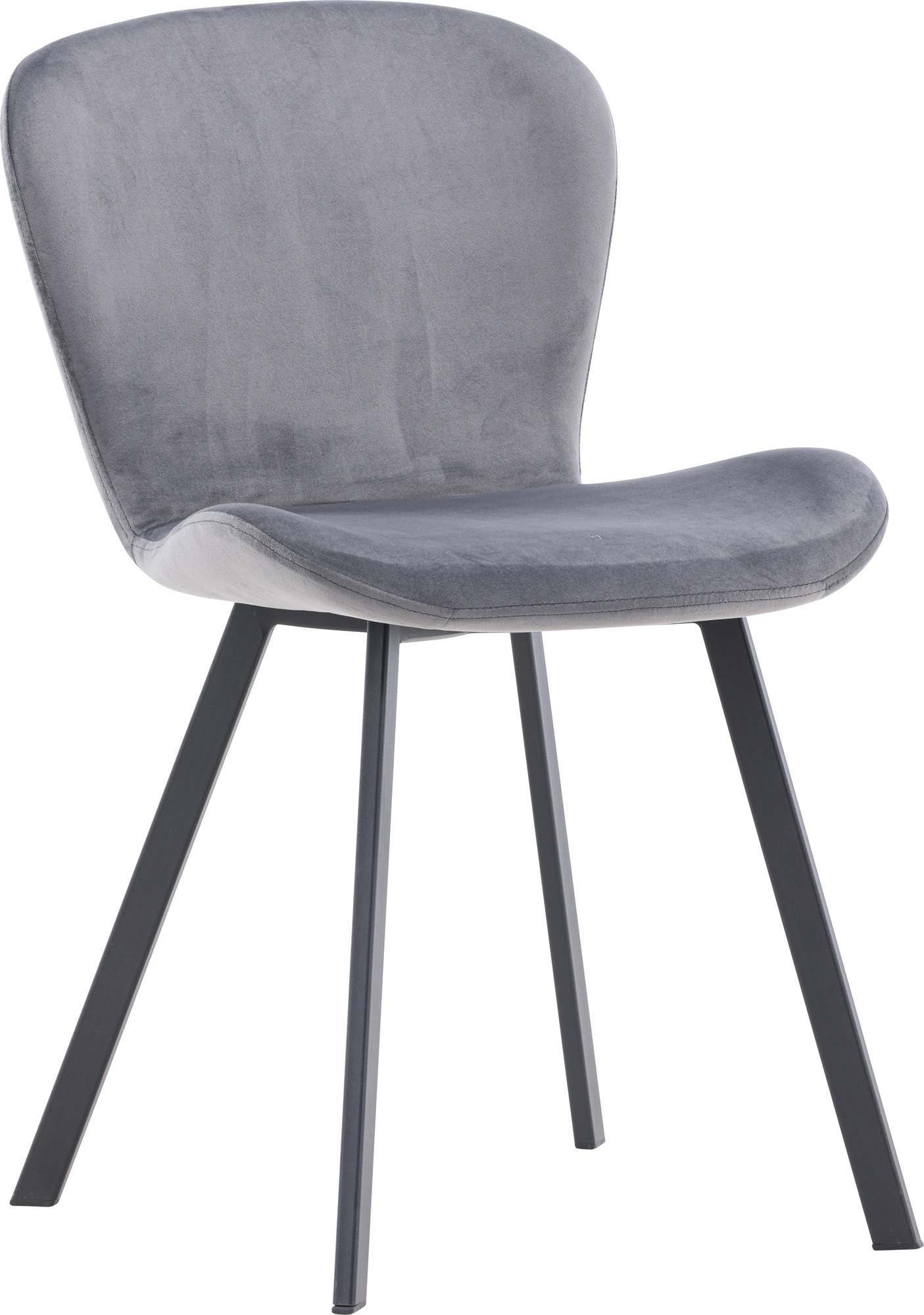 Lilja ruokatuoli - Harmaa sametti/musta