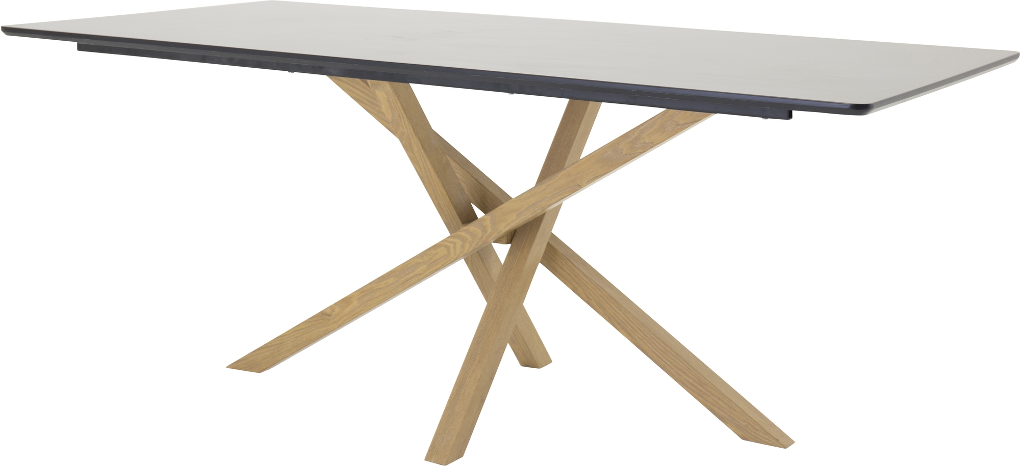 Piazza ruokapöytä 180 x 90 cm - Musta/tammi look Piazza ruokapöytä 180 x 90 cm - Musta/tammi look