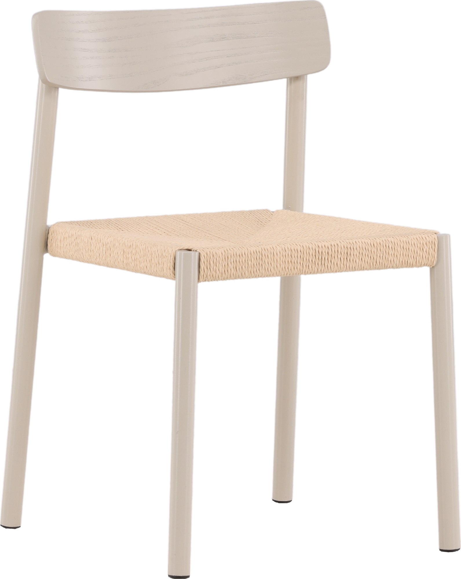 Ruokapydn tuoli rottinkiistuimella - Greige