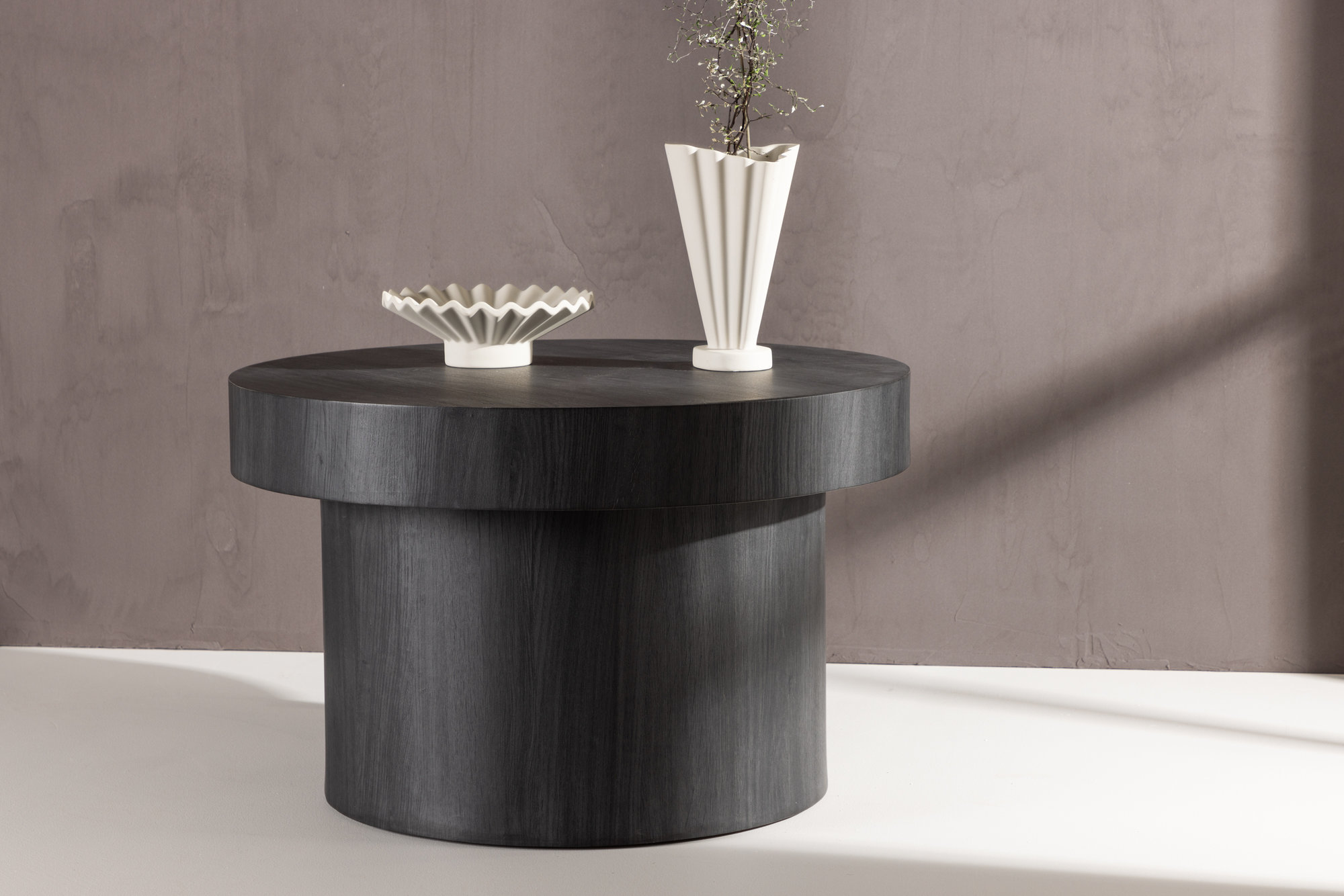 Malung sohvapöytä Ø80 cm - Musta Malung sohvapöytä Ø80 cm - Musta