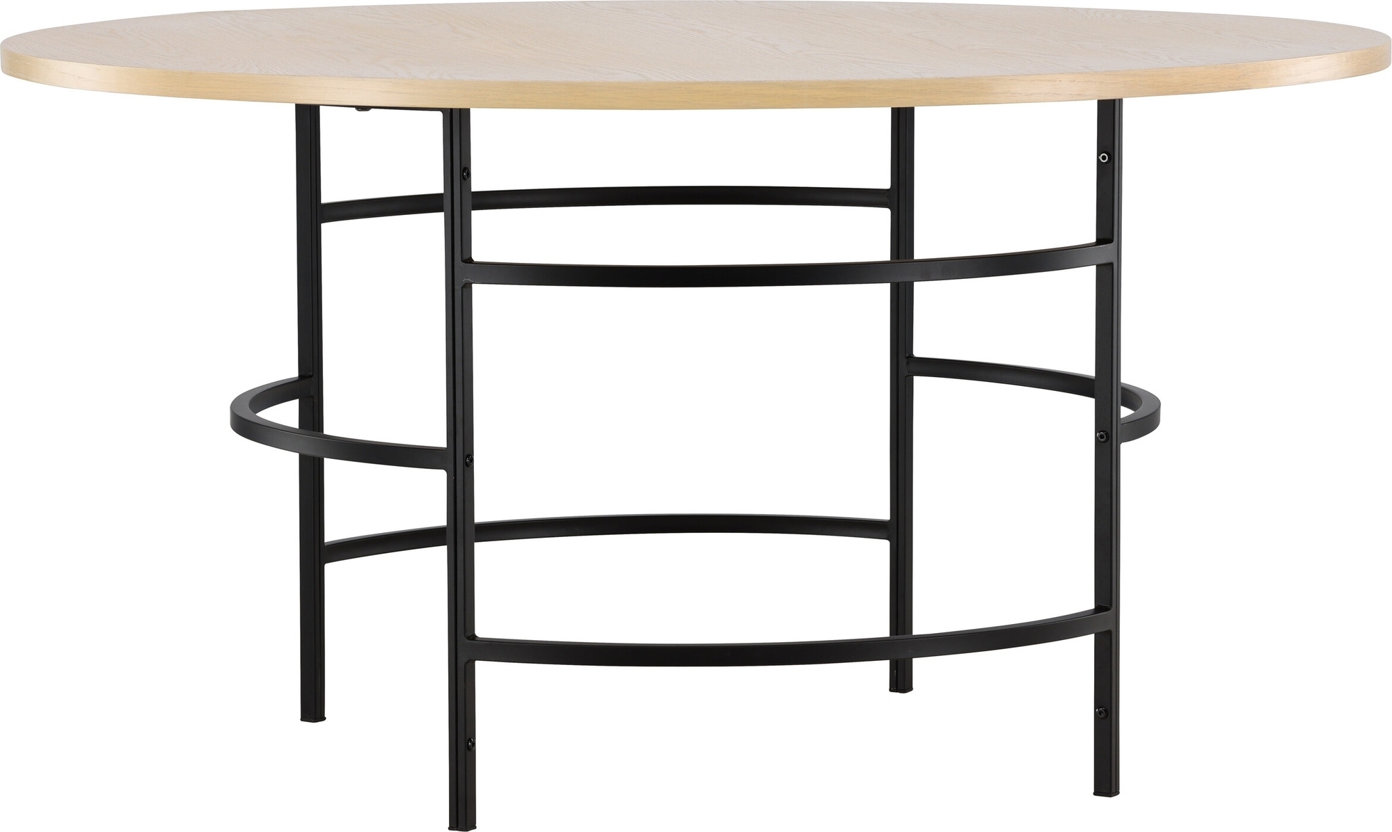 Copenhagen ruokapöytä Ø140 cm - Whitewash/musta Copenhagen ruokapöytä Ø140 cm - Whitewash/musta