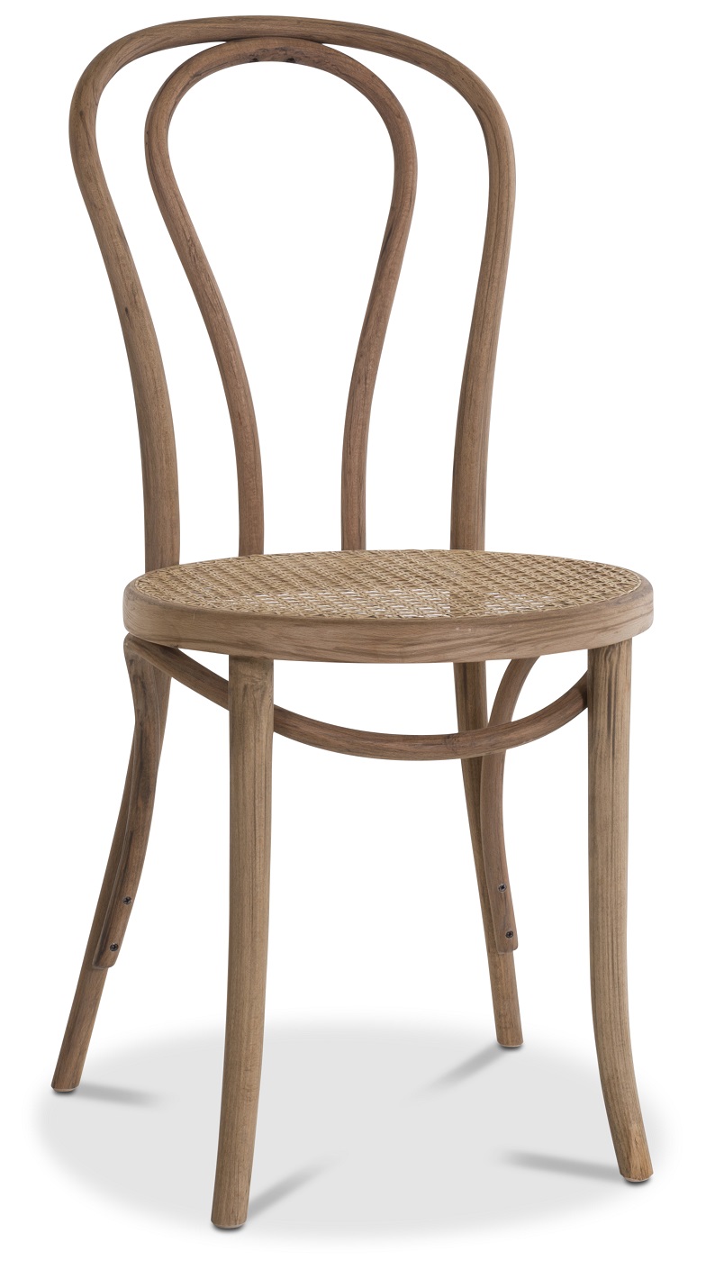 Taivutettu tuoli No18 Classic rottinki-istuimella - Vintage + Huonekalujen jalat