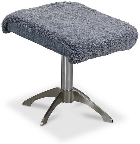 Ullrik-rahi - Vaaleanharmaa lampaannahka + Huonekalujen tekstiilien hoito