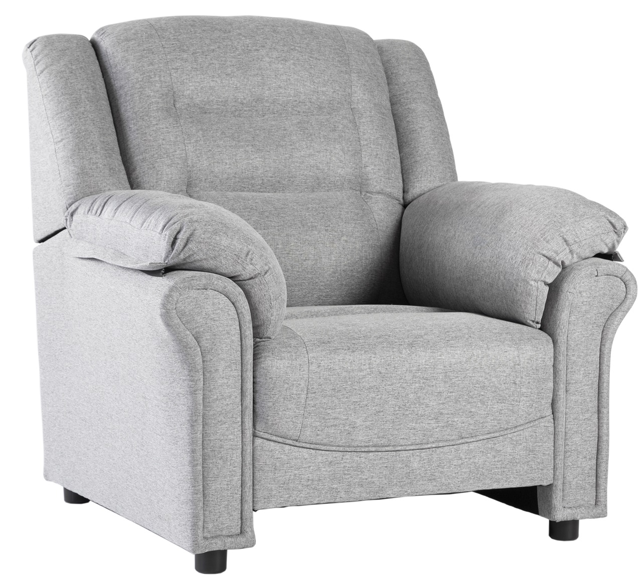 Vera-nojatuoli harmaata kangasta + Huonekalujen tekstiilien hoito