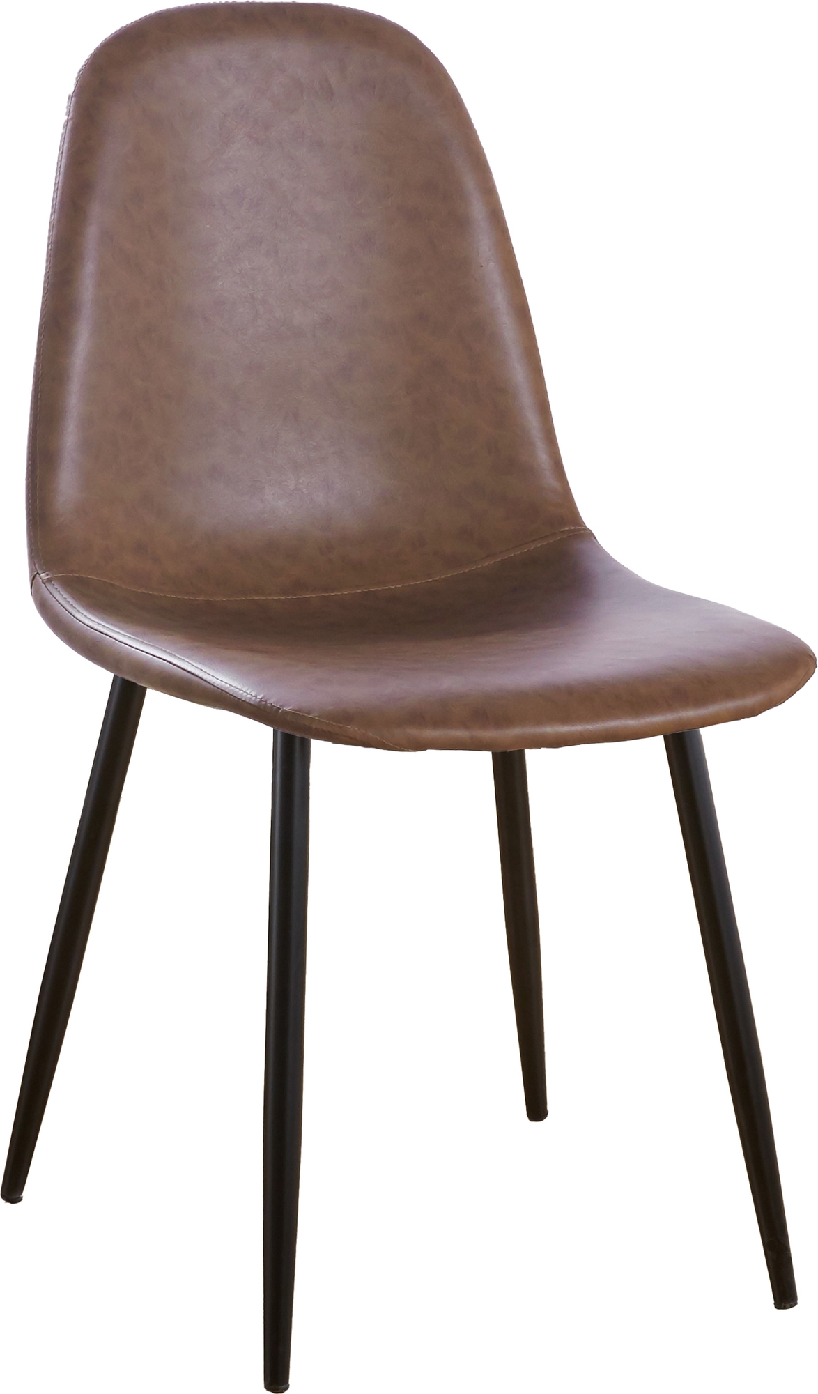 Ruskea nahkajäljitelmätuoli Ruskea nahkajäljitelmätuoli