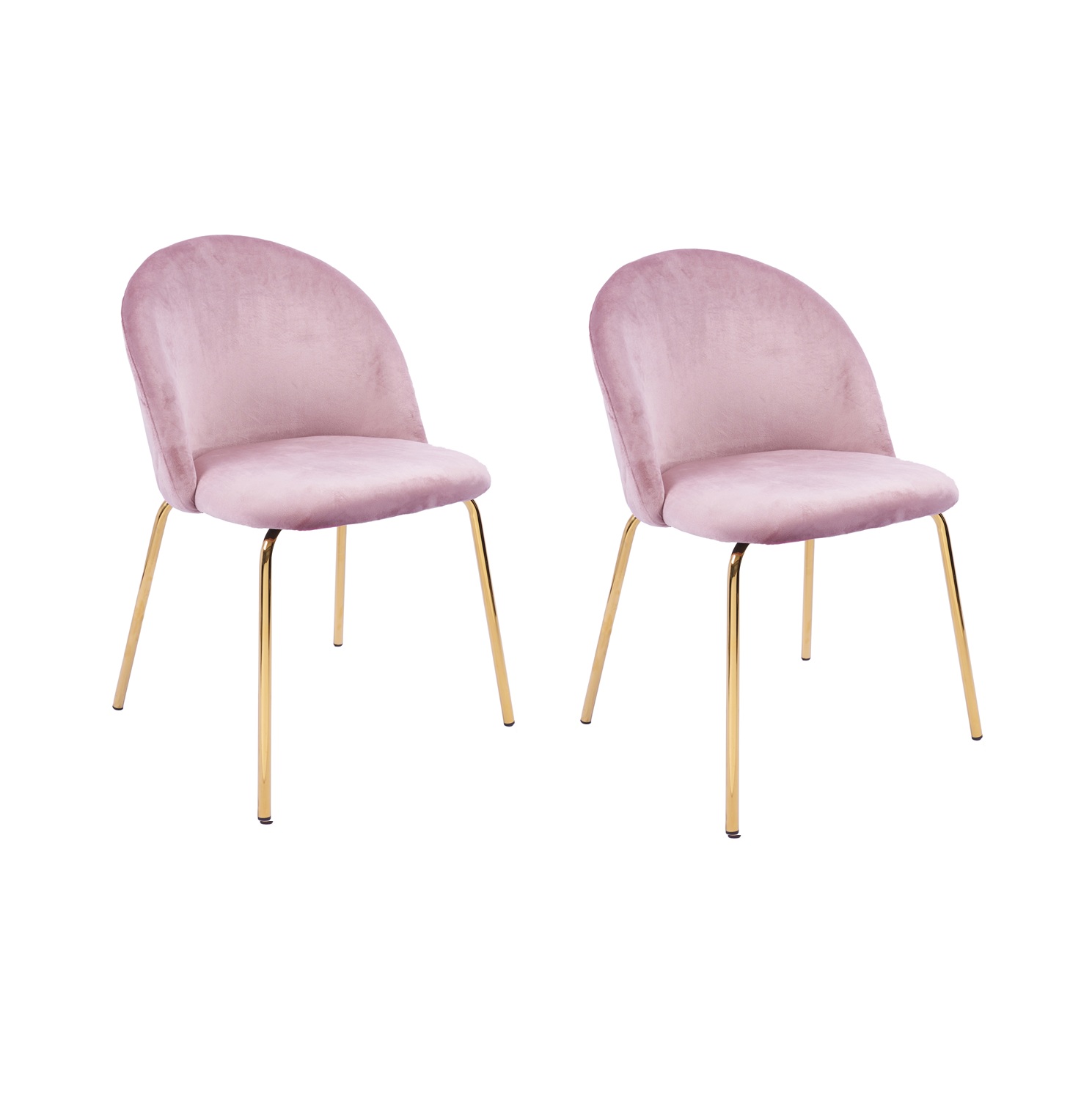 Plaza- samettituoli - Vaaleanpunainen / Messinki