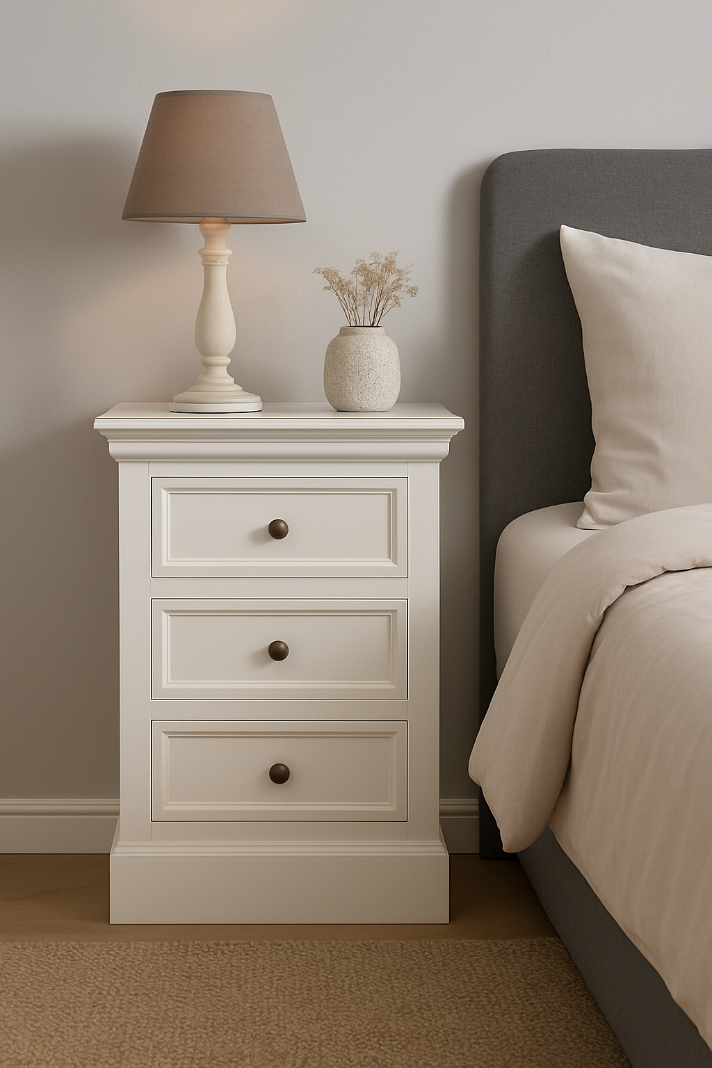 Y�p�yt� antiikkivalkoinen - Bristol + Huonekalujen jalat