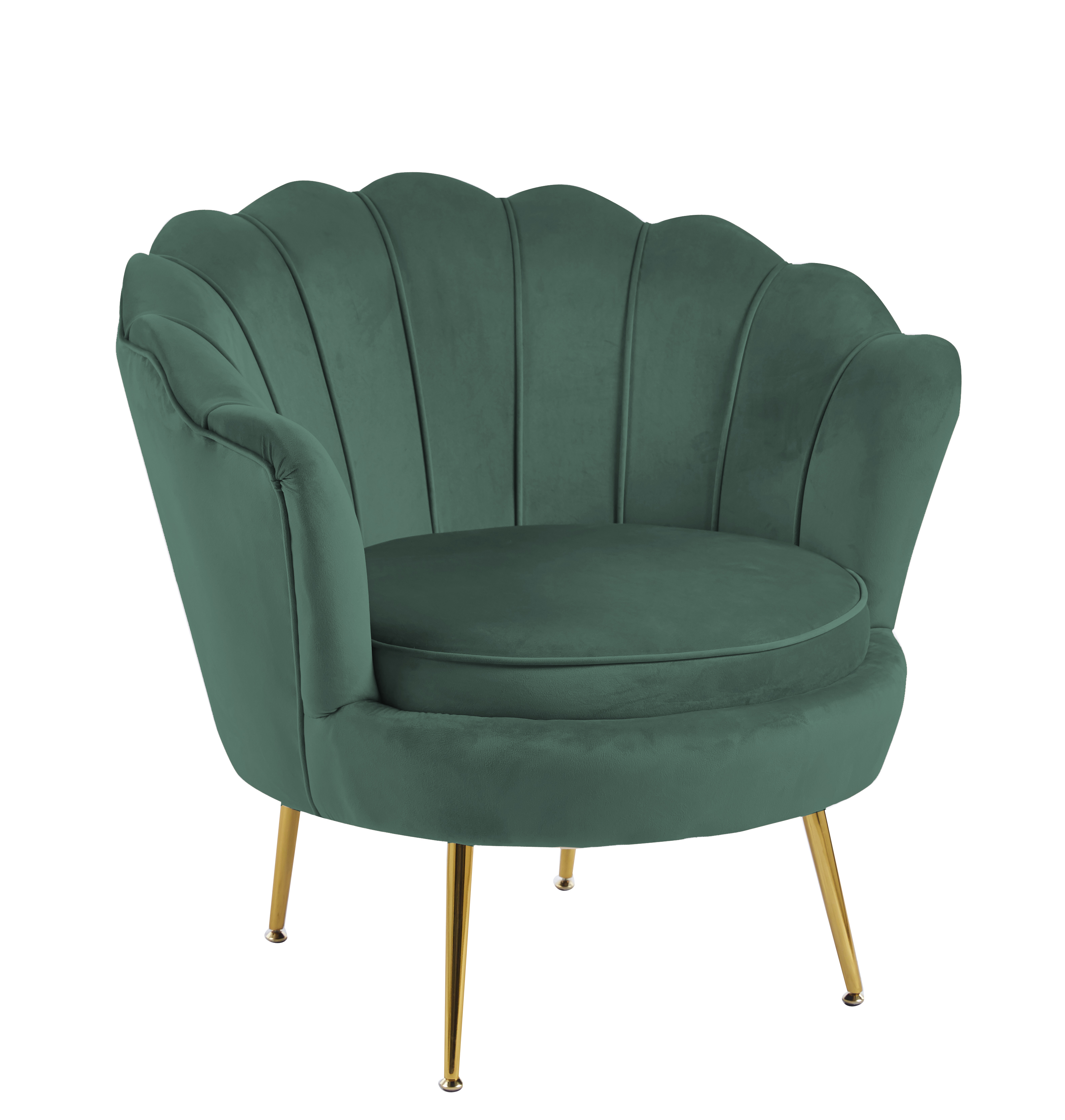 Nojatuoli vihreä/messinki - Kingsley Nojatuoli vihreä/messinki - Kingsley