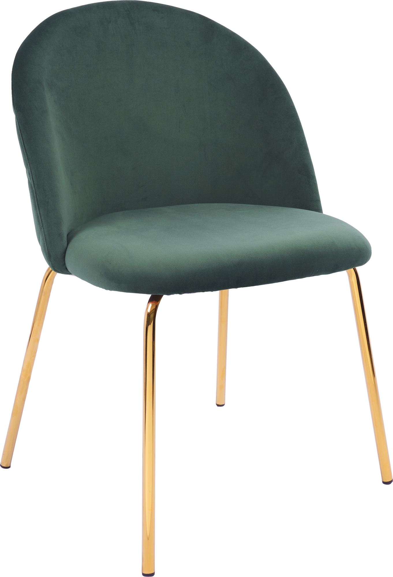 Plaza velvet -tuoli - Vihre� / Messinki