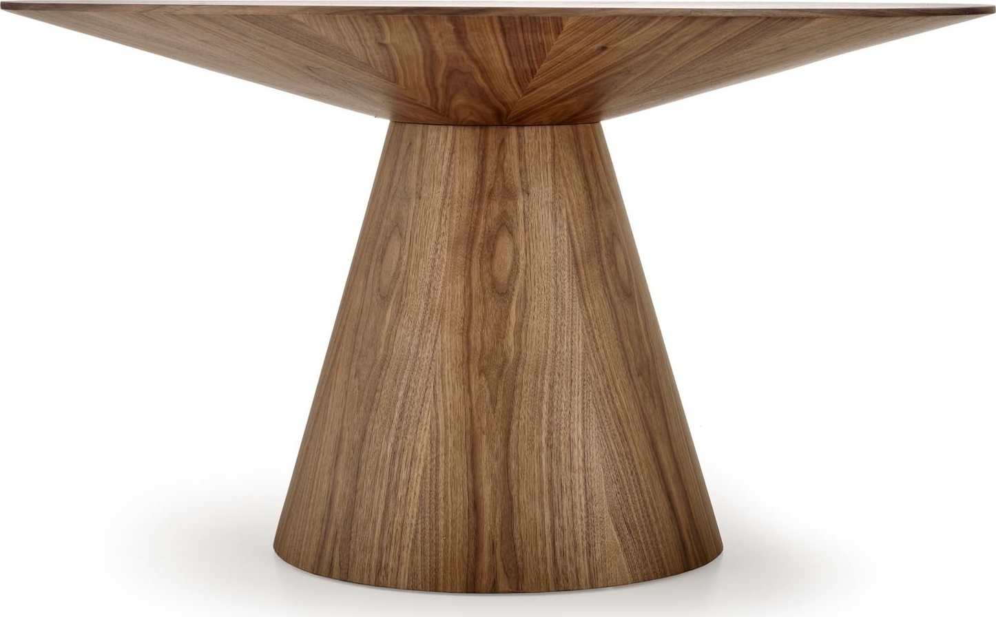 Kellua pähkinäpuun ruokapöydän ympärillä Ø137 cm Kellua pähkinäpuun ruokapöydän ympärillä Ø137 cm