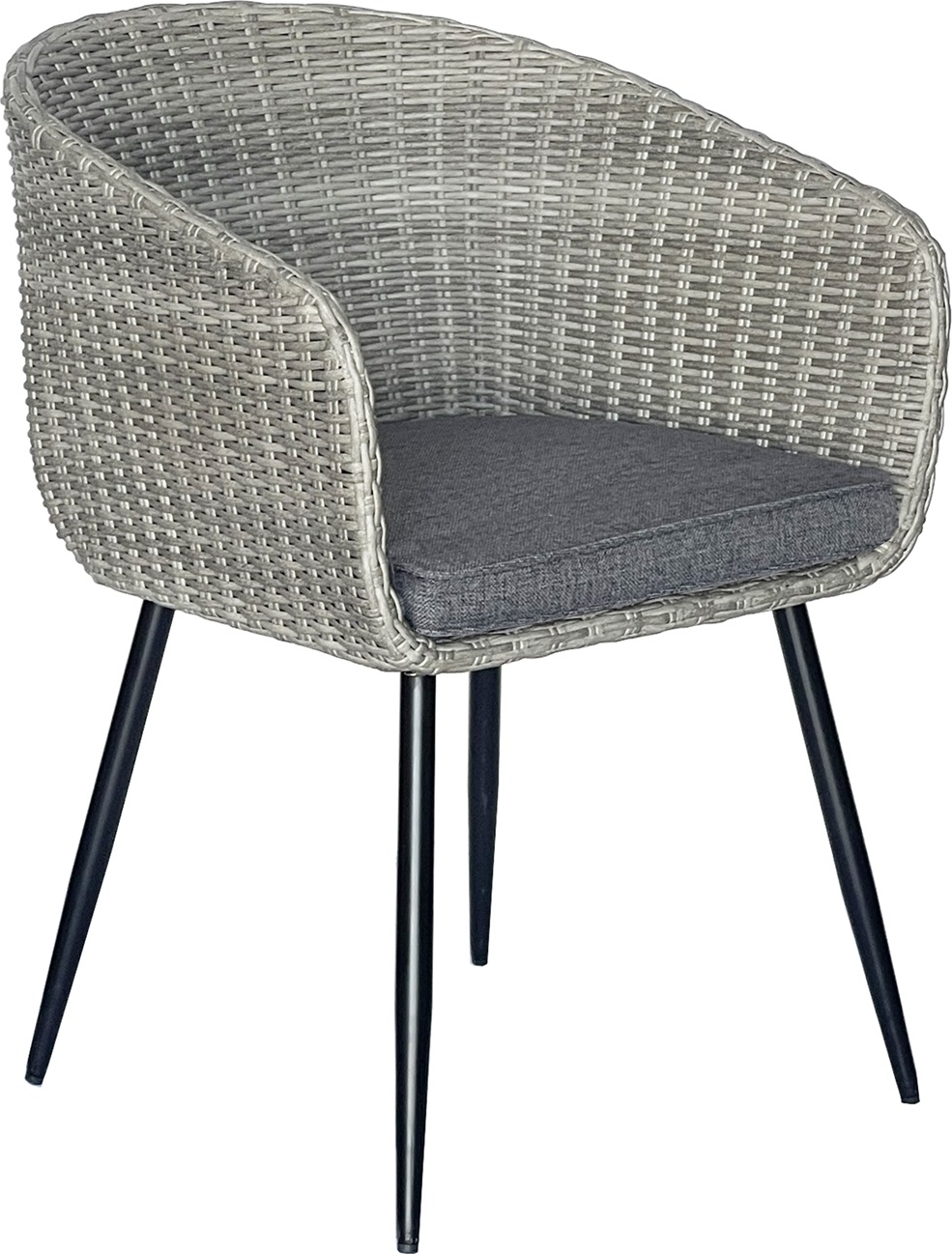 Ulkotuoli harmaa rottinkityynyll�