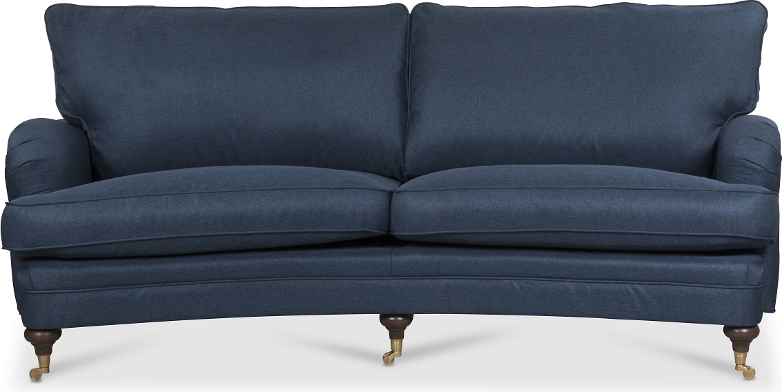 Howard London Premium 4-istuttava kaareva sohva - Sininen