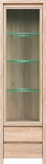 Filippa-vitriinikaappi - Vaalea tammi