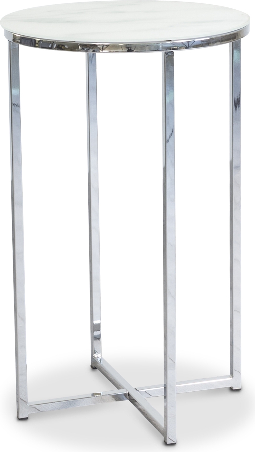 Py�re� Palasso-valaisinp�yt�  - Kromi / Vaalea marmorointi + Huonekalujen jalat