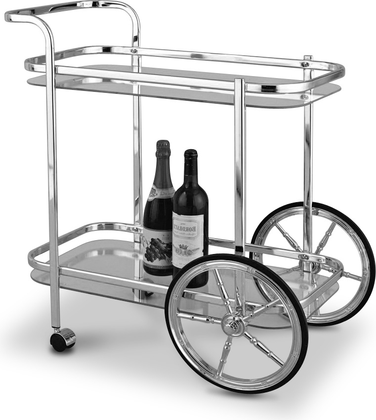 Tarjoiluvaunu Rochester (kromi) + Huonekalujen jalat