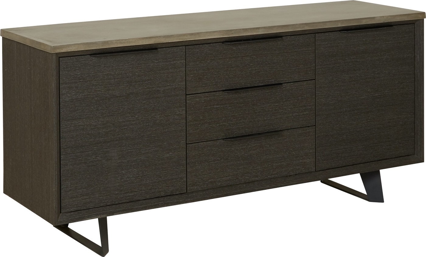 Ghost-senkki betonilevyllä - Tummaksi petsattu tammi Ghost-senkki betonilevyllä - Tummaksi petsattu tammi