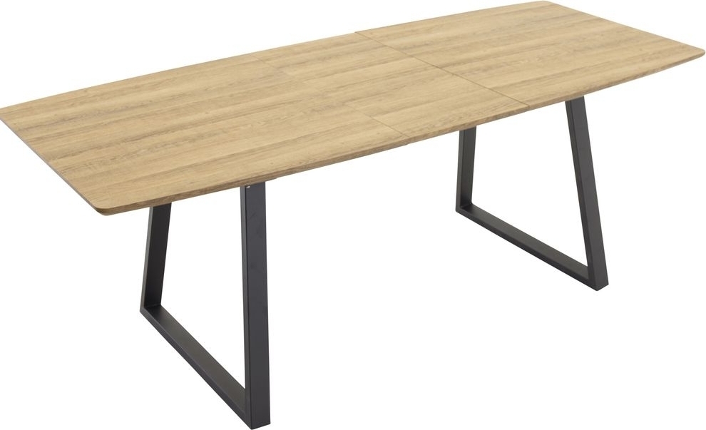Ruokapöytä Hallsberg - Musta / tammi-imitaatio Ruokapöytä Hallsberg - Musta / tammi-imitaatio