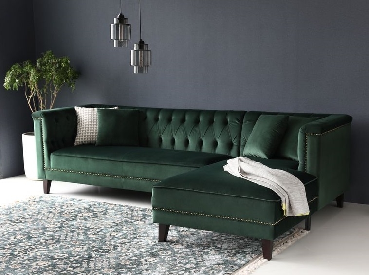 Sohva ja divaani vihreällä samettilla - Bellas + Huonekalujen puhdistus Sohva ja divaani vihreällä samettilla - Bellas + Huonekalujen puhdistus