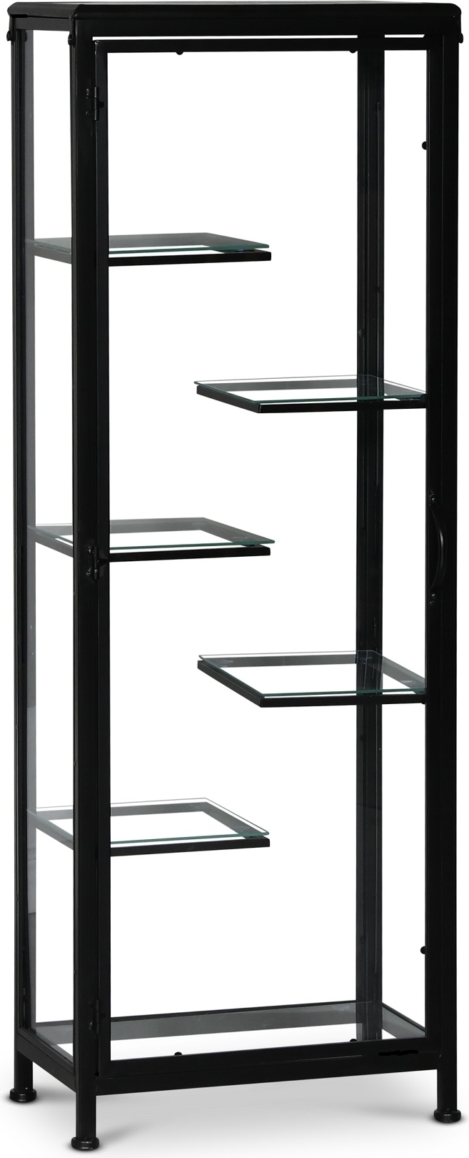 Winchester lasikaappi (lasijalusta) - musta / lasi Winchester lasikaappi (lasijalusta) - musta / lasi