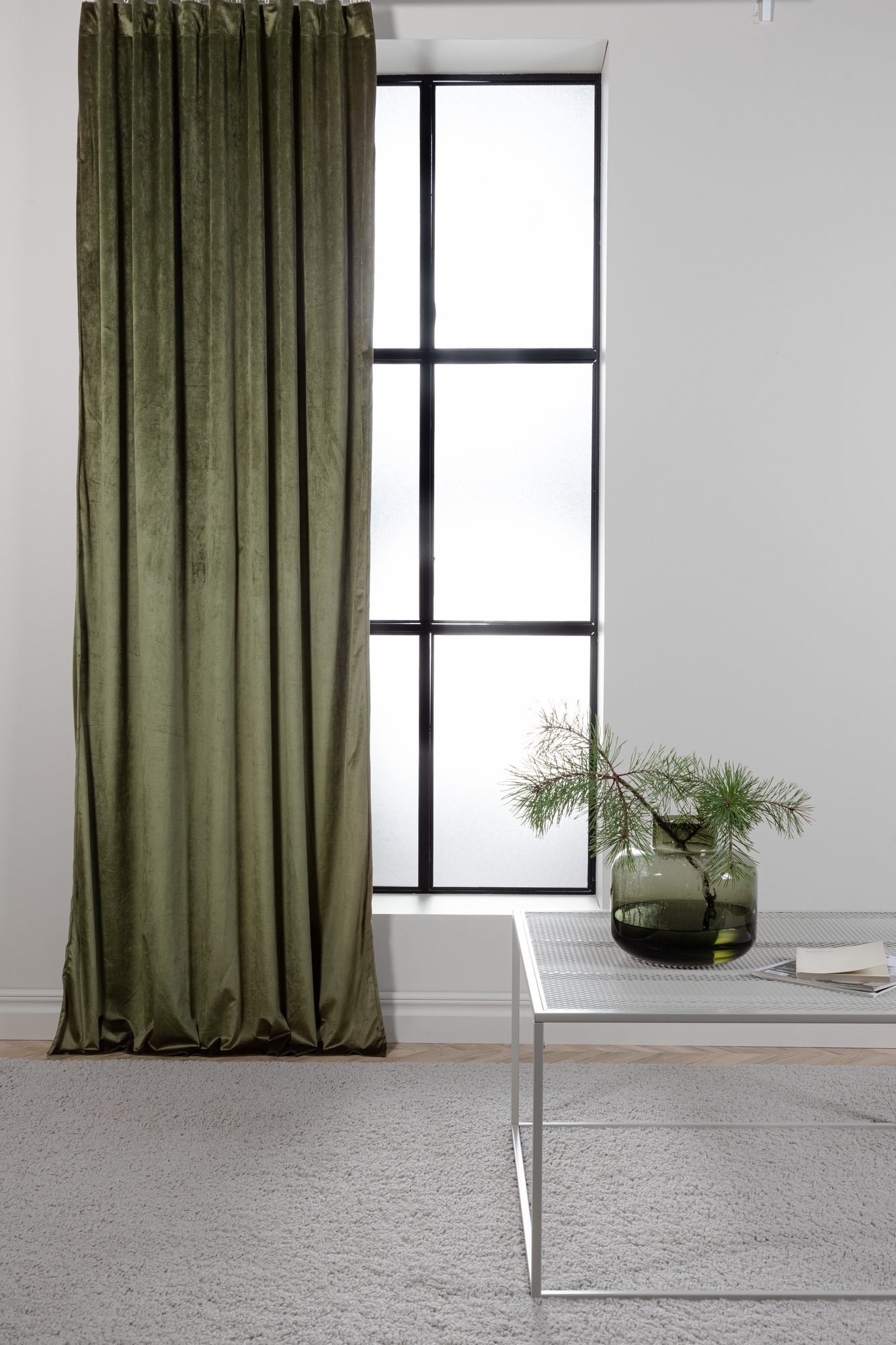 Magdalena verho 135x250 cm - Vihreä Magdalena verho 135x250 cm - Vihreä