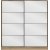 Kapusta vaatekaappi peiliovilla, 180 x 52 x 210 cm - Ruskea