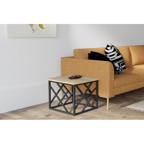 Wanda sivupöytä 53,5 x 53,5 cm - Safiiri/musta Wanda sivupöytä 53,5 x 53,5 cm - Safiiri/musta