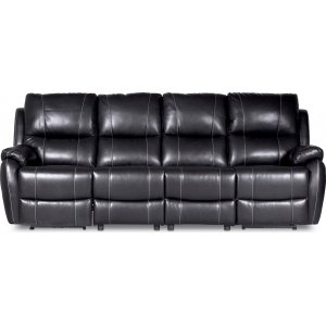 Recliner-sohva Enjoy Chicago (Elokuvasohva) - Neljän istuttava (sähkö), mustaa keinonahkaa Recliner-sohva Enjoy Chicago (Elokuvasohva) - Neljän istuttava (sähkö), mustaa keinonahkaa