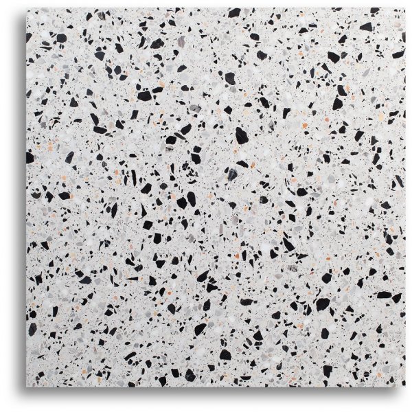 Terrazzo-sohvapöytä 75x75 cm - Cosmos Terrazzo & musta runko Terrazzo-sohvapöytä 75x75 cm - Cosmos Terrazzo & musta runko