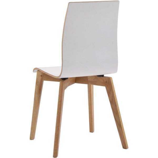 Aniyah-tuoli - Valkoinen/tammi