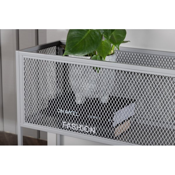 Teo kohokuviohylly - Vaaleanharmaa Teo kohokuviohylly - Vaaleanharmaa