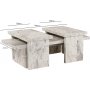 Sanctuary sohvapyt 110 x 45 cm - Freesia-marmori