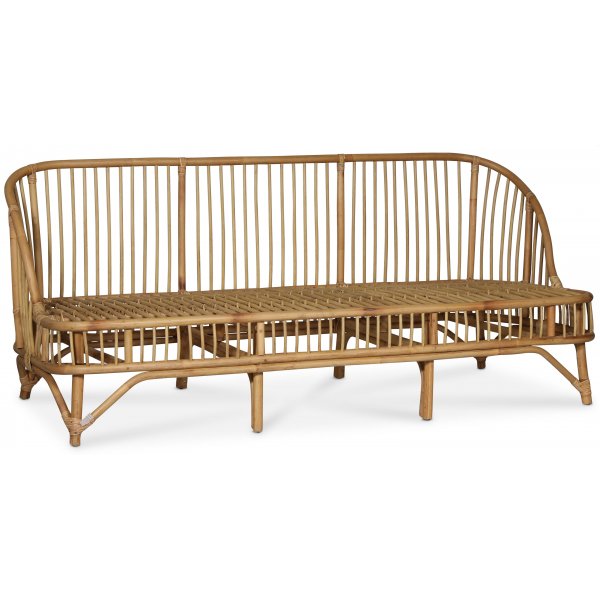 Baboo 3-istuttava sohva tyynyillä - Luonnollinen rottinki Baboo 3-istuttava sohva tyynyillä - Luonnollinen rottinki