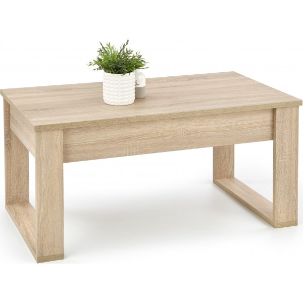 Sohvapyt laatikoilla 110 x 60 cm vaalea tammi + Huonekalujen tekstiilien puhdistus