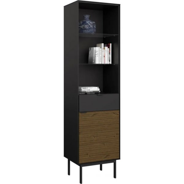 Soma-vitriinikaappi - Musta/espresso Soma-vitriinikaappi - Musta/espresso