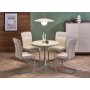 Ruokapyt pyre 90 cm beige travertiini