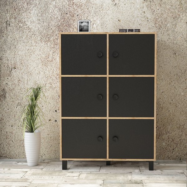 Vilamo kaappi 48 - Mänty/musta Vilamo kaappi 48 - Mänty/musta