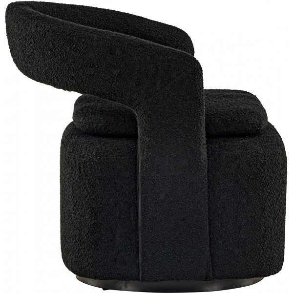 Laurel-nojatuoli - musta