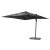 Tobago-aurinkovarjo  350 cm - harmaa