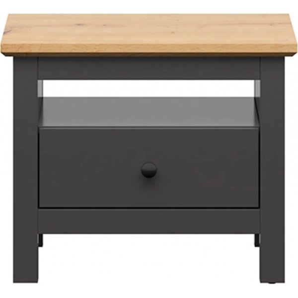 Hesenin yöpöytä - grafiitti/tammi Hesenin yöpöytä - grafiitti/tammi