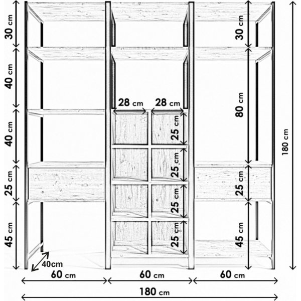 Limbo aulakalusteet 603 - Tammi
