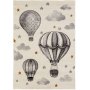 Lasten matto Mitchell Balloon - harmaa/valkoinen