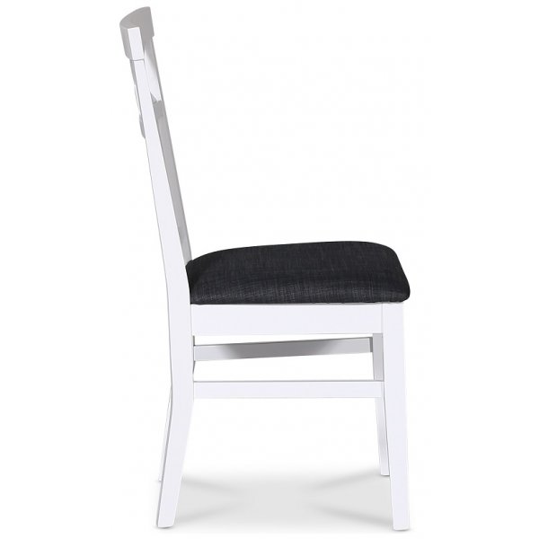 Tuoli ristiselknojalla, harmaa istuin - Skagen