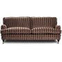 Kolmen istuttava Howard Sir William -sohva (Untuva) - Mobus Chocolate Stripe
