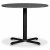 Solano-ruokailuryhm: Pyt 90 cm sislten 4 Axe-tuolia - Musta/harmaa marmori
