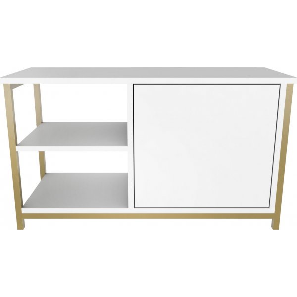 Muskegon mediapenkki - kulta/valkoinen Muskegon mediapenkki - kulta/valkoinen