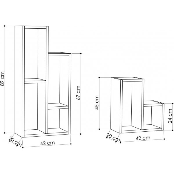 Sule kirjahylly - valkoinen Sule kirjahylly - valkoinen